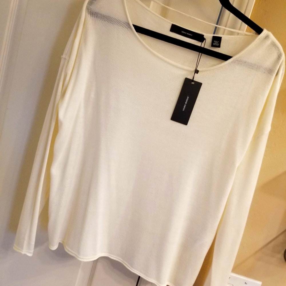 NWT* Vera Moda * Oversize Boatneck Pullover Top